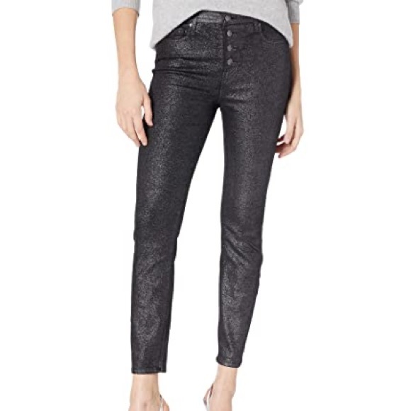 True Religion Glitz Halle High Rise Skinny Ankle Jeans Women’s Size 28 Black